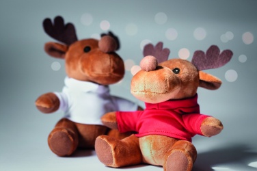 Logo trade advertising products image of: Plush reindeer with hoodie