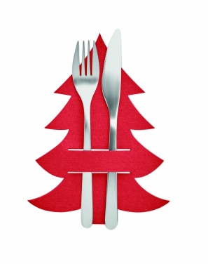 Logo trade corporate gift photo of: RPET felt cutlery holder set