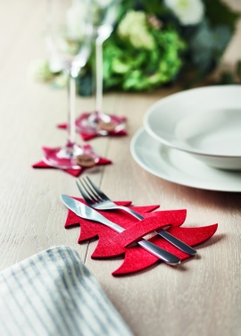 Logotrade promotional giveaway image of: RPET felt cutlery holder set