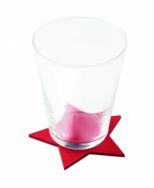 Logo trade business gift photo of: RPET 4 felt coaster set