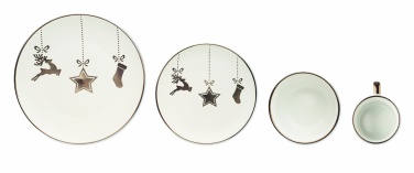 Logo trade business gift photo of: 4 piece ceramic place setting