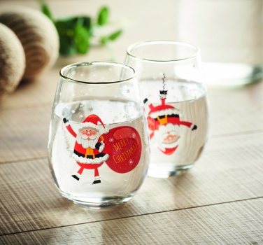 Logo trade corporate gifts picture of: Set of 2 Christmas glasses