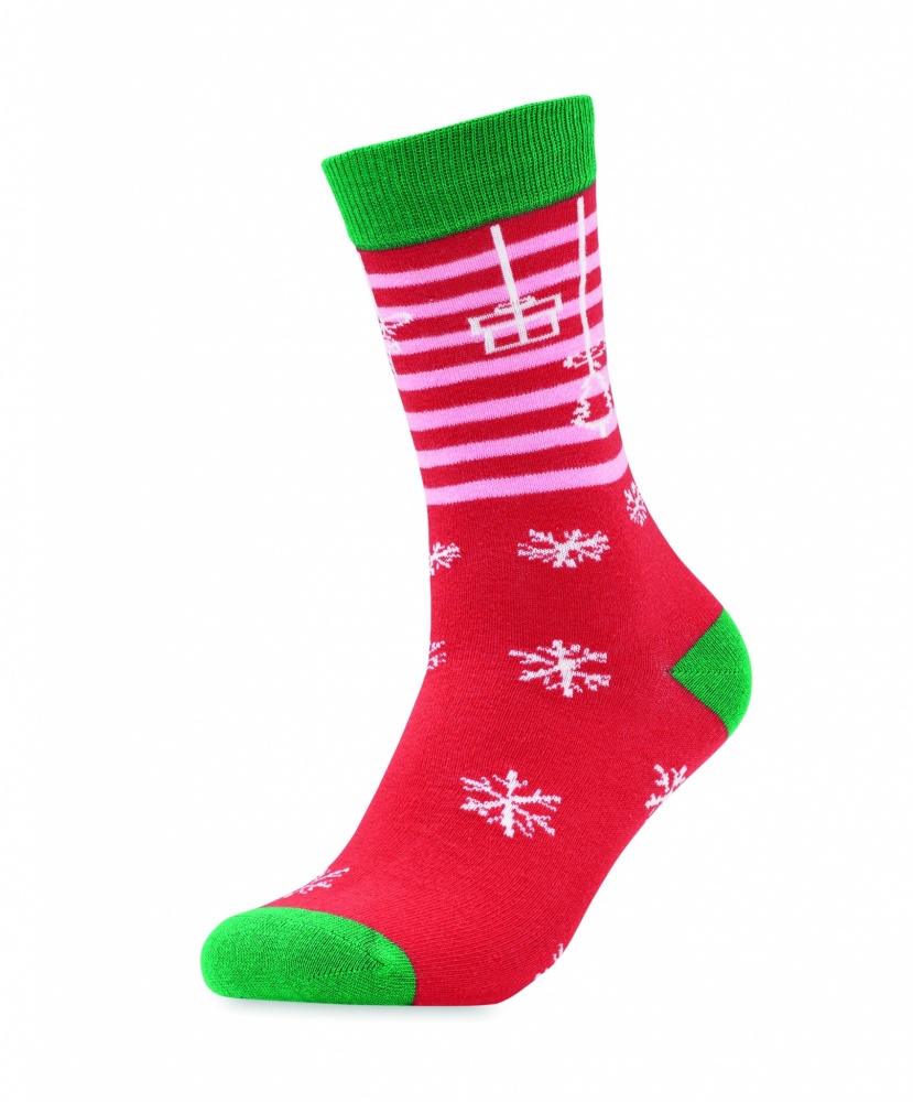 Logo trade promotional giveaways picture of: Pair of Christmas socks L