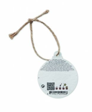Logo trade promotional gifts image of: Seed paper Xmas ornament