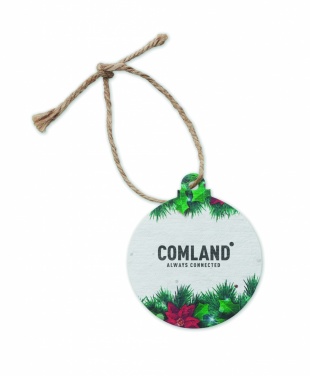 Logotrade promotional merchandise photo of: Seed paper Xmas ornament