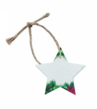Logotrade corporate gift image of: Seed paper Xmas ornament