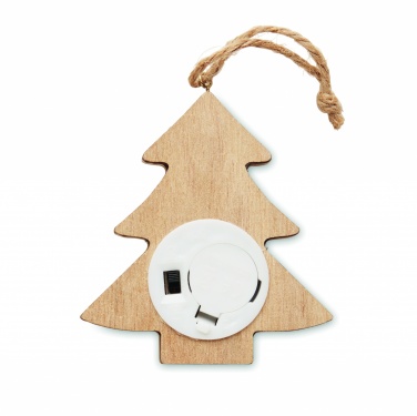 Logo trade promotional giveaways image of: Wooden weed tree with lights
