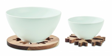 Logotrade promotional item picture of: Acacia wooden pot holders set