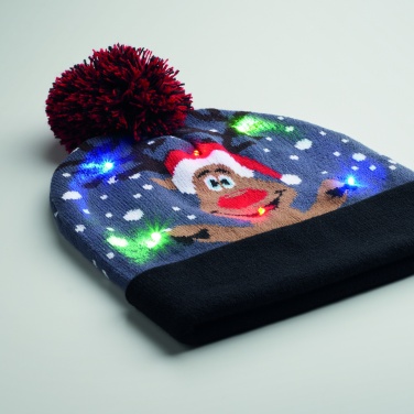 Logo trade promotional items picture of: Christmas knitted beanie LED