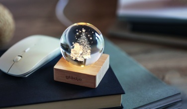 Logo trade promotional item photo of: Christmas LED crystal ball