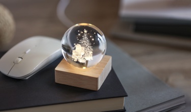 Logo trade business gift photo of: Christmas LED crystal ball