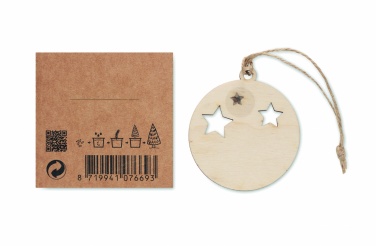 Logotrade advertising product image of: Wooden bauble shape hanger