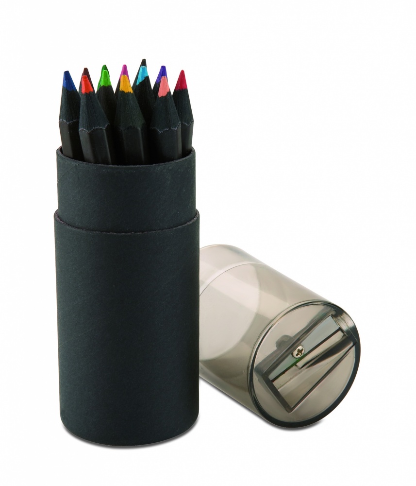 Logo trade advertising product photo of: Black colouring pencils