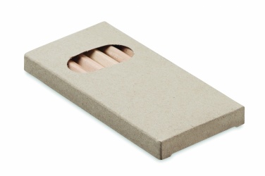 Logotrade promotional giveaway image of: 6 coloured pencils in box