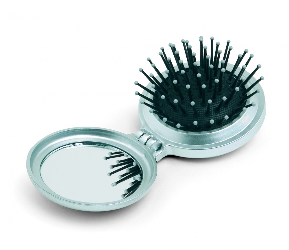 Logo trade corporate gift photo of: Foldable brush/mirror