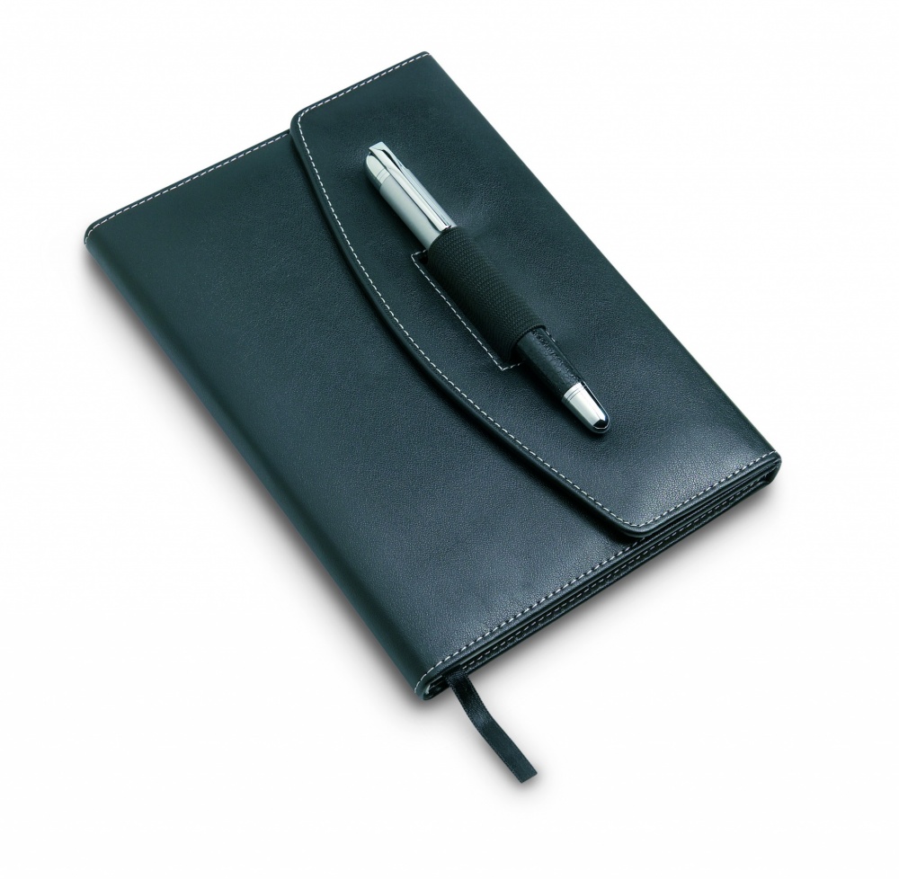 Logo trade promotional item photo of: A5 notebook portfolio with pen