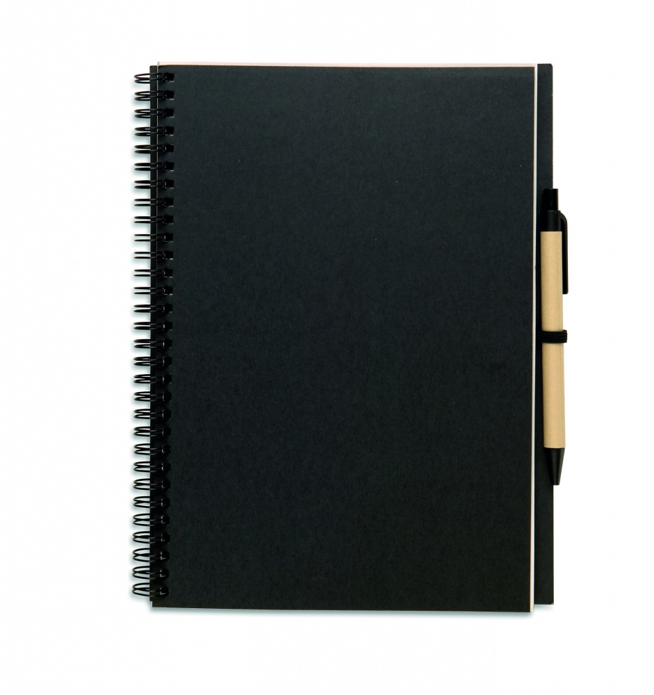 Logo trade promotional gifts image of: Recycled notebook with pen