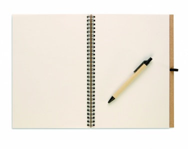 Logo trade promotional products picture of: Recycled notebook with pen