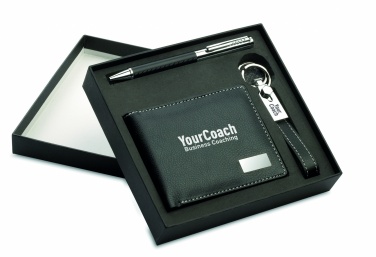 Logo trade promotional giveaways picture of: Ball pen key ring and wallet Lappeenranta