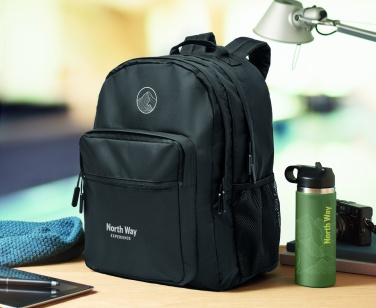 Logo trade corporate gifts picture of: 300D RPET laptop backpack