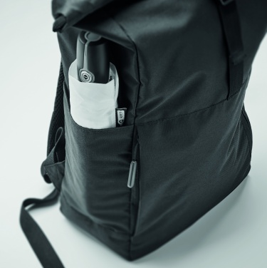 Logotrade promotional item image of: 300D RPET rolltop backpack