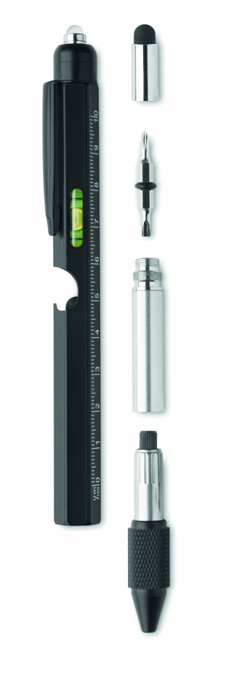 Logotrade corporate gift picture of: Spirit level pen with ruler