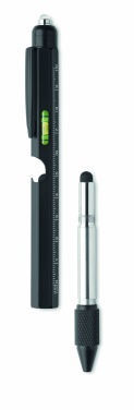 Logo trade promotional item photo of: Spirit level pen with ruler