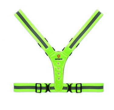 Logo trade advertising product photo of: Reflective body belt with LED
