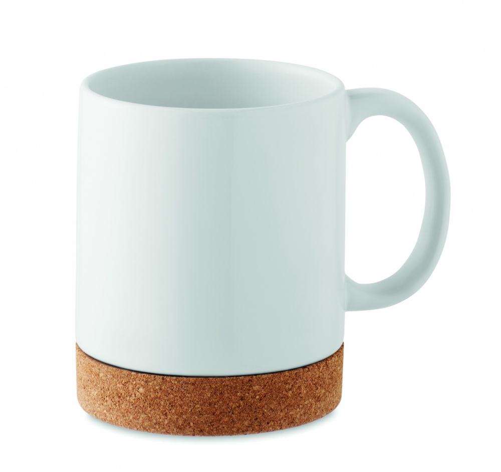 Logotrade promotional item image of: Ceramic cork mug 280 ml