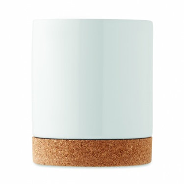 Logotrade promotional product picture of: Ceramic cork mug 280 ml