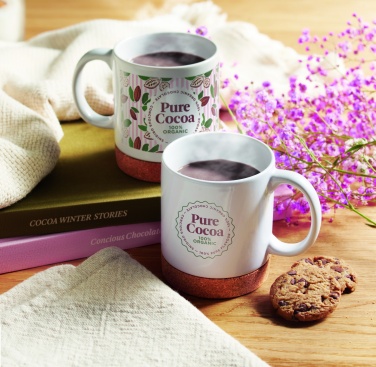 Logo trade promotional products picture of: Ceramic cork mug 280 ml