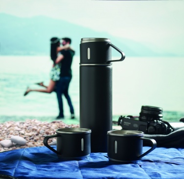 Logo trade advertising products image of: Double wall bottle and cup set