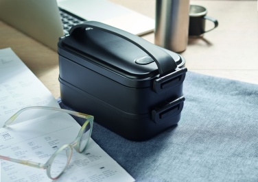 Logo trade promotional giveaway photo of: Lunch box in recycled PP