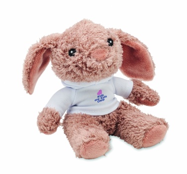Logo trade corporate gifts picture of: Bunny plush wearing a hoodie