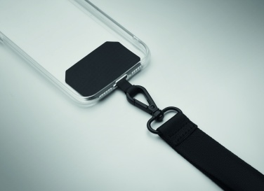 Logo trade corporate gifts image of: Polyester phone wrist strap