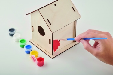 Logo trade advertising products image of: DIY wooden bird house kit