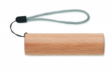 Logotrade promotional merchandise picture of: Beech wood rechargeable torch