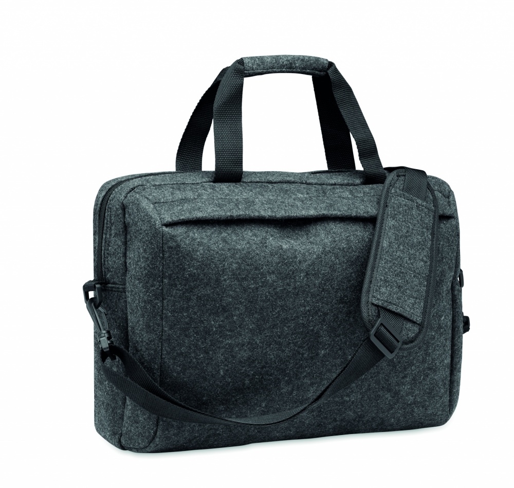 Logo trade advertising products picture of: 15 inch RPET felt laptop bag