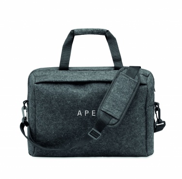 Logo trade promotional products image of: 15 inch RPET felt laptop bag