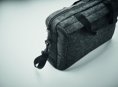 Logo trade promotional merchandise picture of: 15 inch RPET felt laptop bag