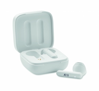 Logo trade promotional gifts picture of: TWS earbuds with solar charger