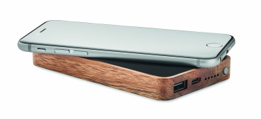 Logo trade promotional gifts picture of: Wireless 4000 mAh Power bank