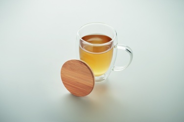 Logo trade advertising products image of: Double wall borosilicate mug