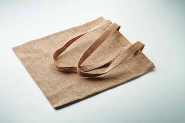 Logo trade promotional products image of: Jute long handled shopping bag
