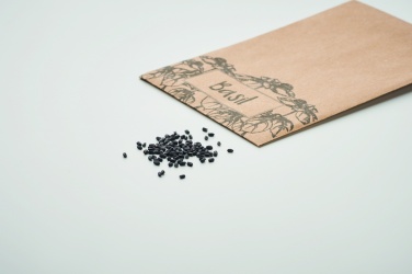 Logo trade promotional merchandise photo of: Basil seeds in craft envelope