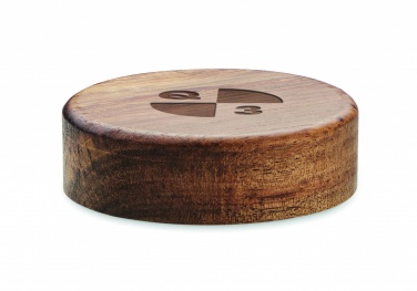 Logotrade promotional gift image of: Wireless charger in acacia 15W