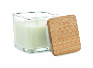 Logotrade promotional item picture of: Squared fragranced candle 50gr
