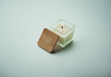 Logotrade advertising products photo of: Squared fragranced candle 50gr