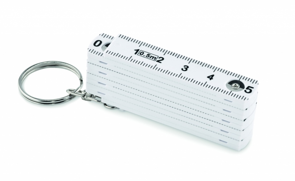 Logotrade advertising product picture of: Carpenters ruler key ring 50cm Kotka
