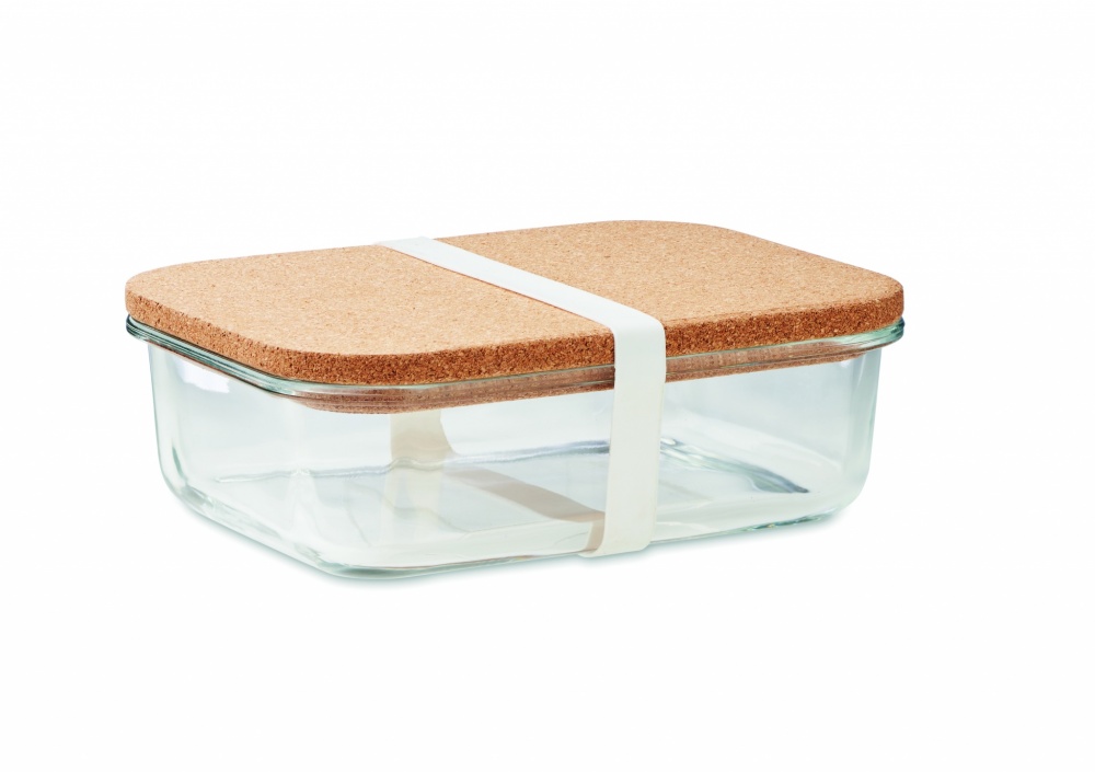 Logo trade corporate gift photo of: Glass lunch box with cork lid